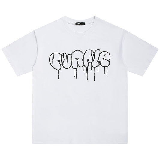 VELCEN Purple Brand Fashion T-Shirt