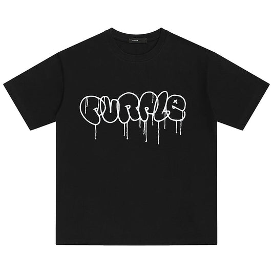 VELCEN Purple Brand Fashion T-Shirt