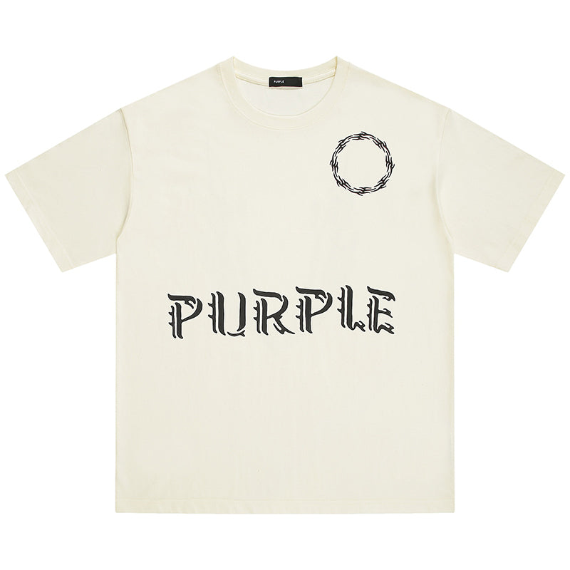 VELCEN Purple Brand Fashion T-Shirt