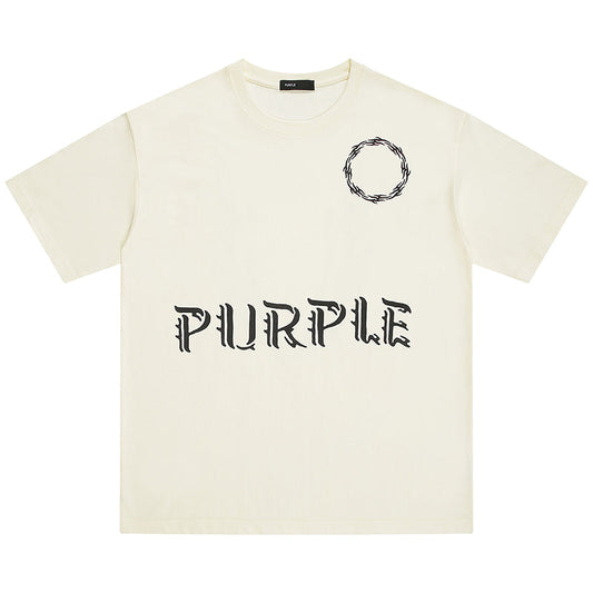 VELCEN Purple Brand Fashion T-Shirt