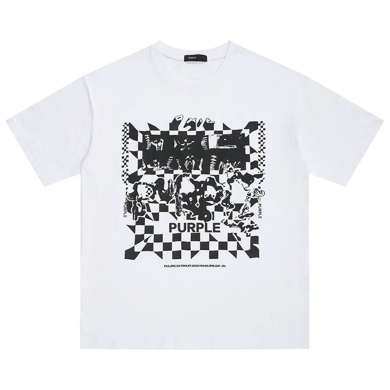 VELCEN Purple Brand Fashion T-Shirt