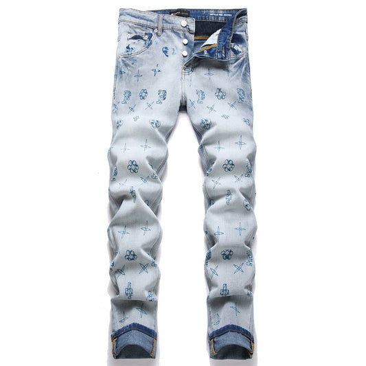 VELCEN Purple Brand Jeans #7049