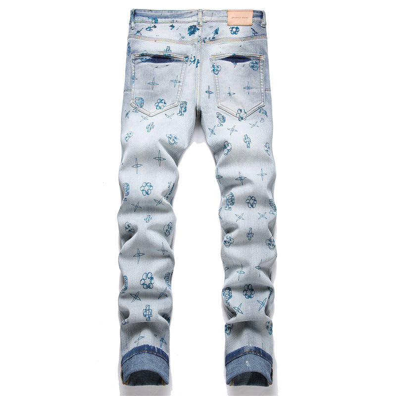 VELCEN Purple Brand Jeans #7049