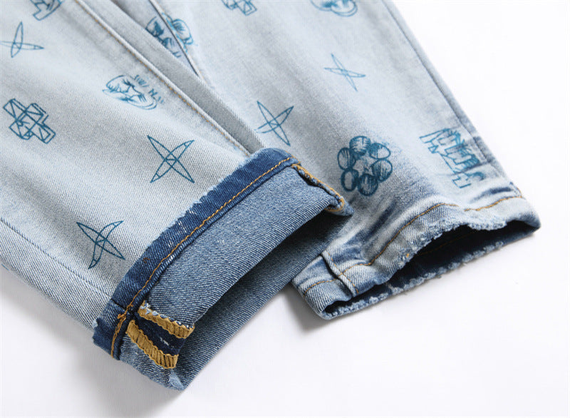 VELCEN Purple Brand Jeans #7049