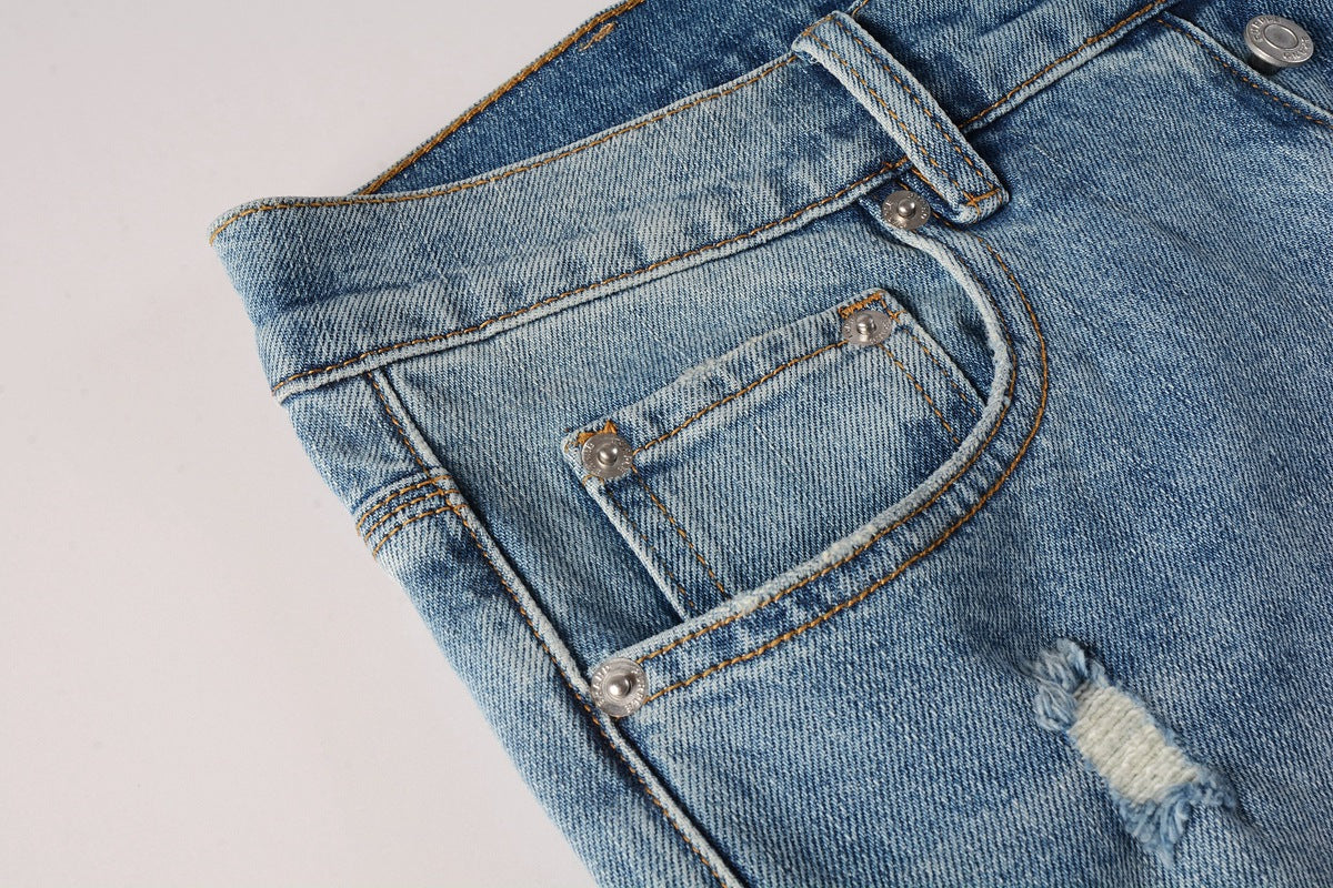 VELCEN Purple Brand Jeans #9075