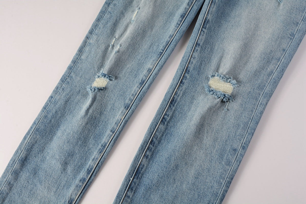 VELCEN Purple Brand Jeans #9075