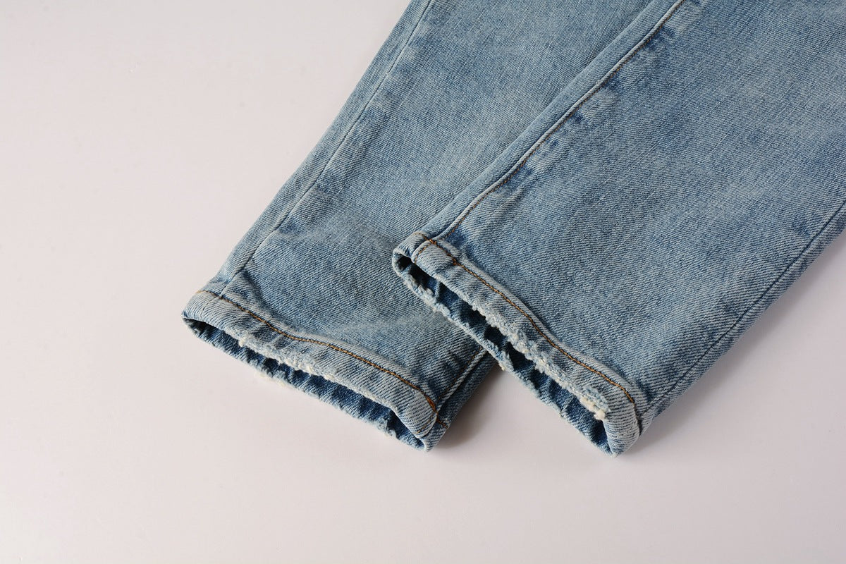 VELCEN Purple Brand Jeans #9075