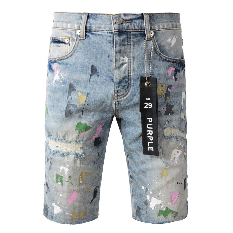 VELCEN Purple Brand Denim Shorts #5066