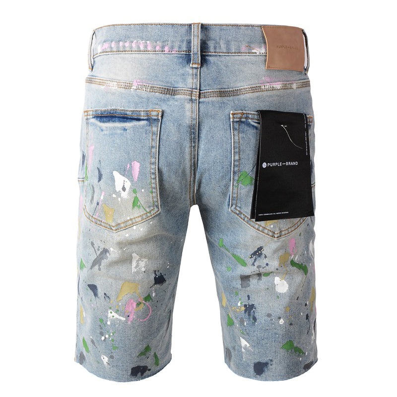 VELCEN Purple Brand Denim Shorts #5066