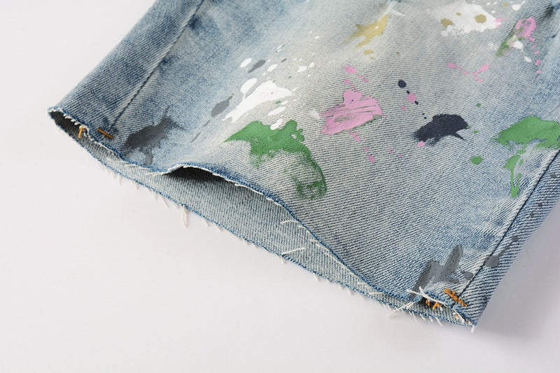 VELCEN Purple Brand Denim Shorts #5066