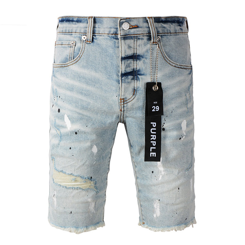 VELCEN Purple Brand Denim Shorts #5006