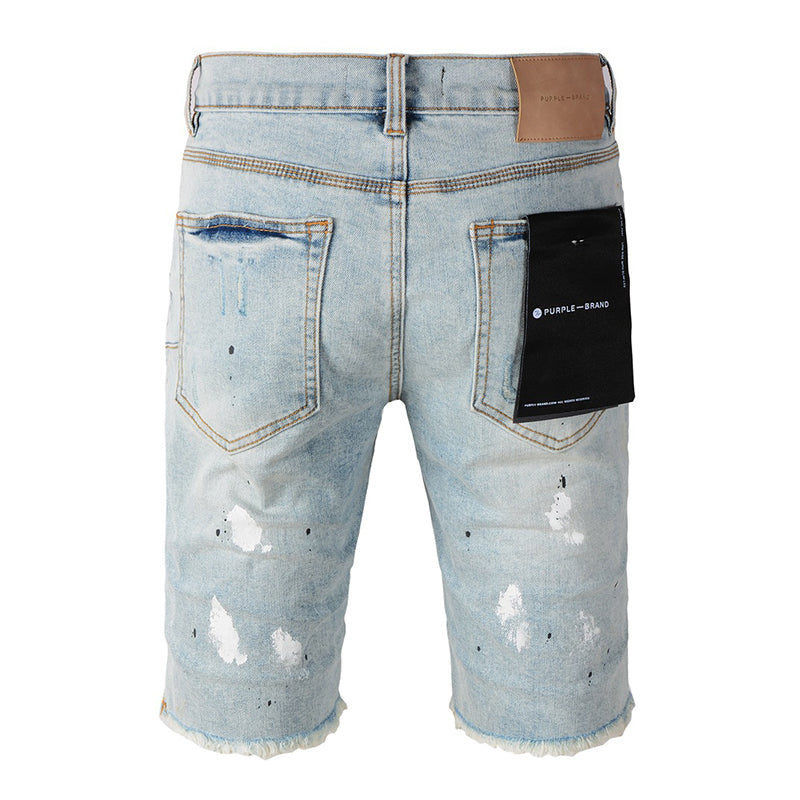 VELCEN Purple Brand Denim Shorts #5006