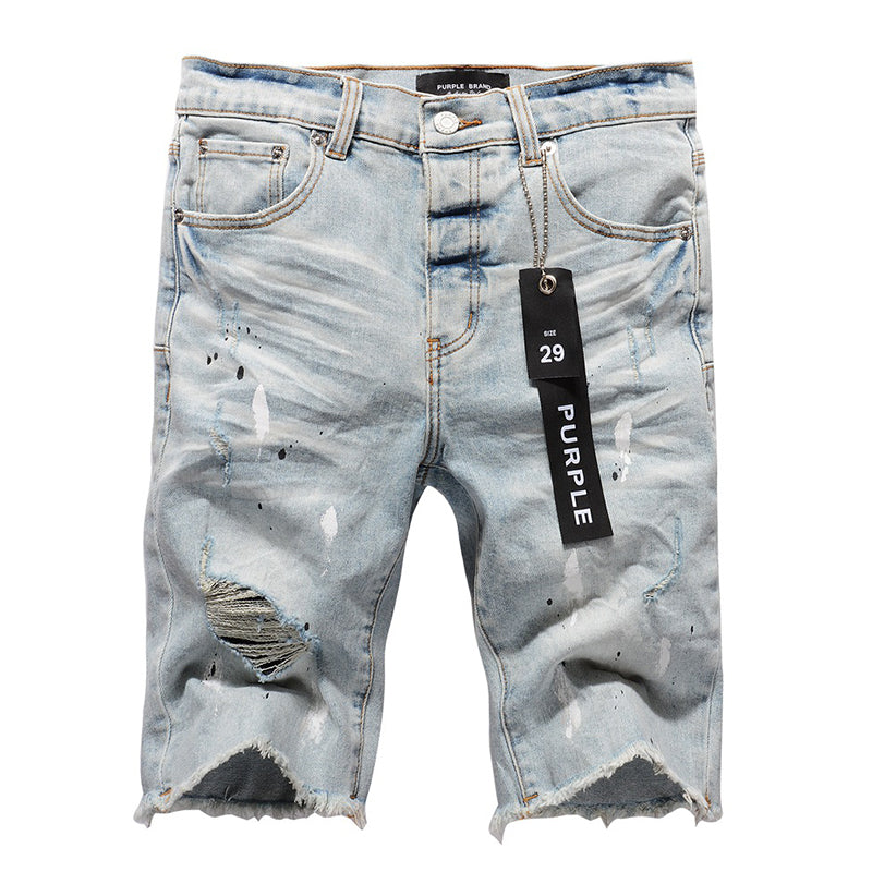 VELCEN Purple Brand Denim Shorts #5006