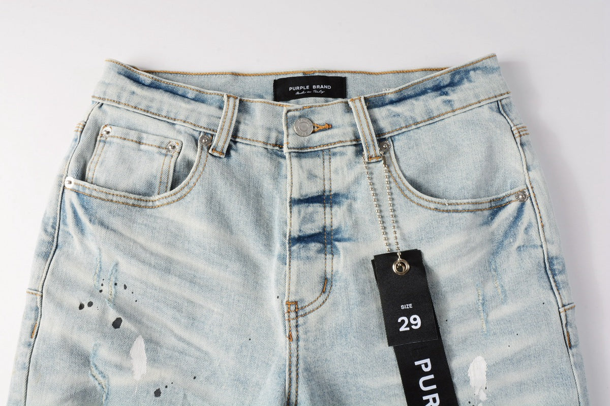 VELCEN Purple Brand Denim Shorts #5006