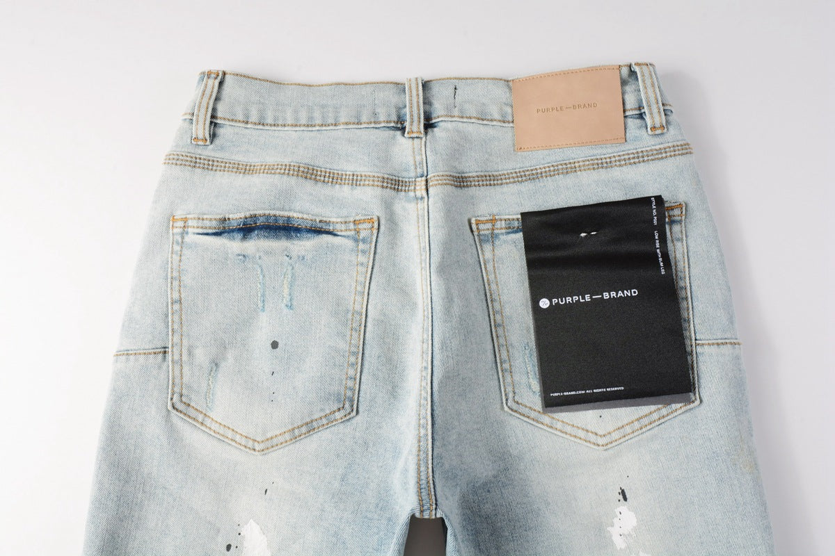 VELCEN Purple Brand Denim Shorts #5006