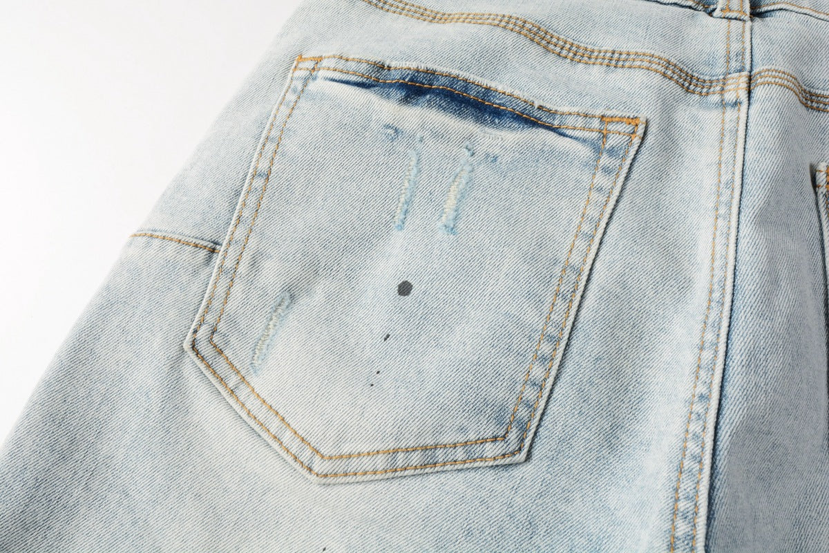 VELCEN Purple Brand Denim Shorts #5006