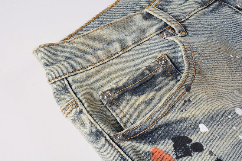VELCEN Purple Brand Jeans #9071
