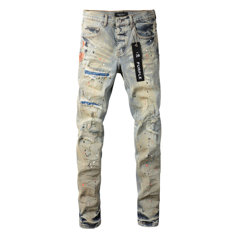 VELCEN Purple Brand Jeans #9071