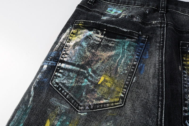 VELCEN Purple Brand Jeans #9078