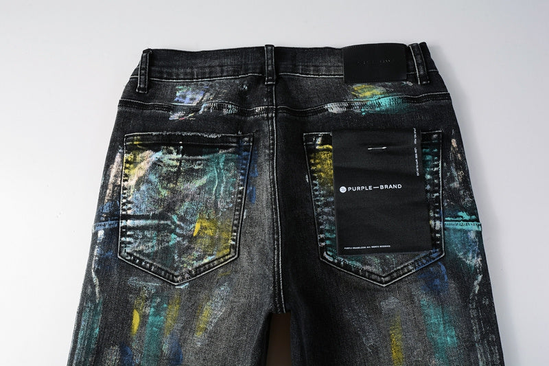 VELCEN Purple Brand Jeans #9078