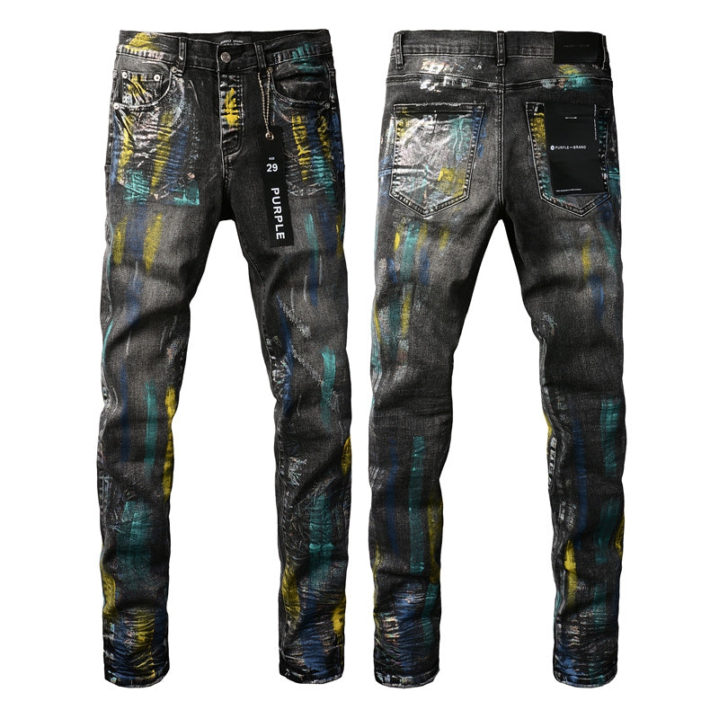 VELCEN Purple Brand Jeans #9078