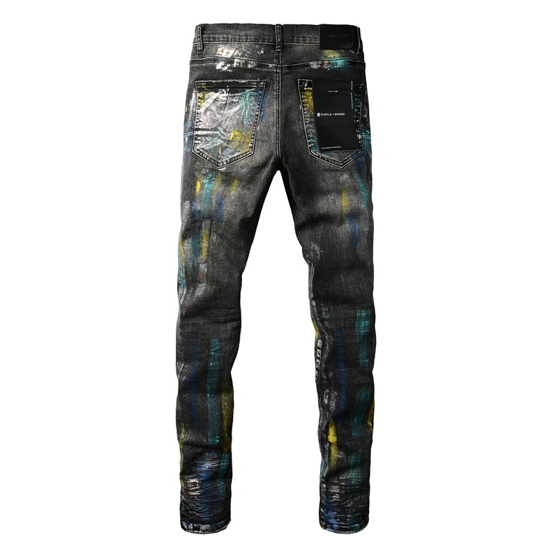 VELCEN Purple Brand Jeans #9078