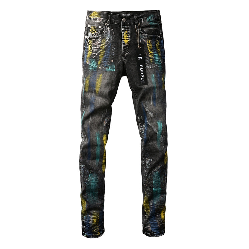 VELCEN Purple Brand Jeans #9078