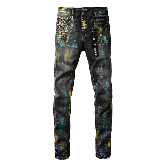 VELCEN Purple Brand Jeans #9078