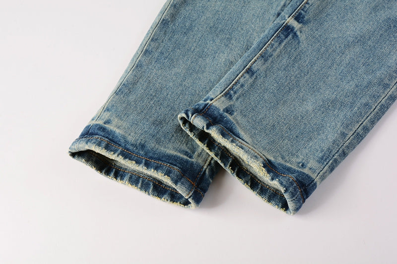 VELCEN Purple Brand Jeans #9076