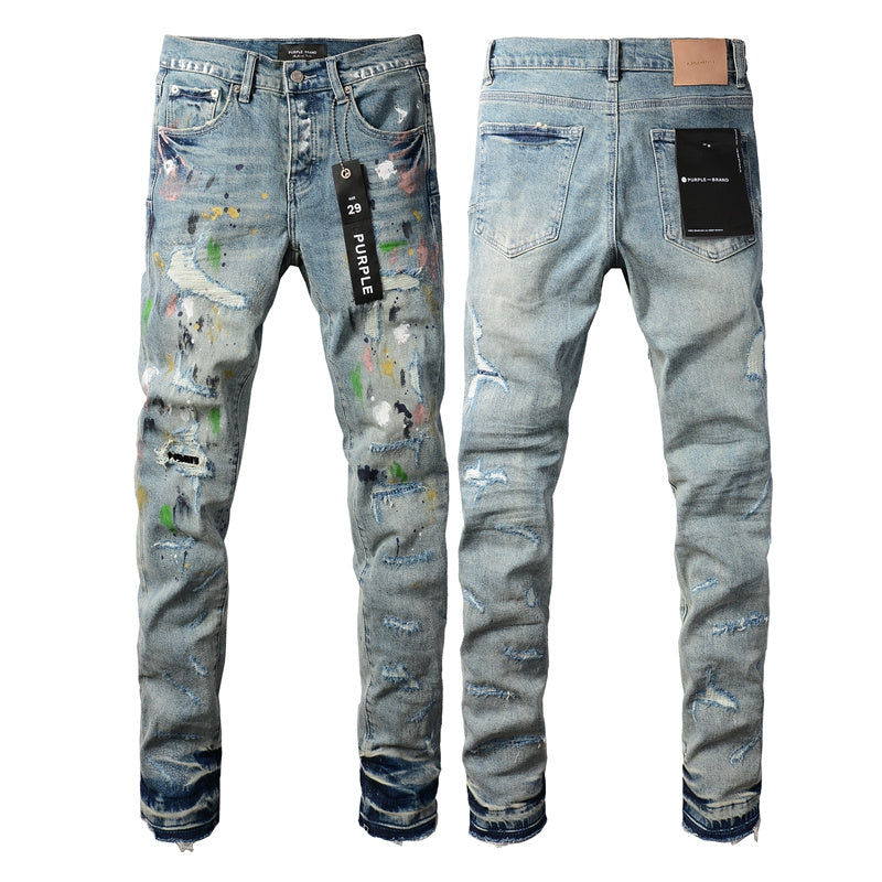 VELCEN Purple Brand Jeans #9072