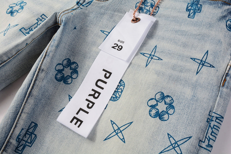 VELCEN Purple Brand Jeans #9063