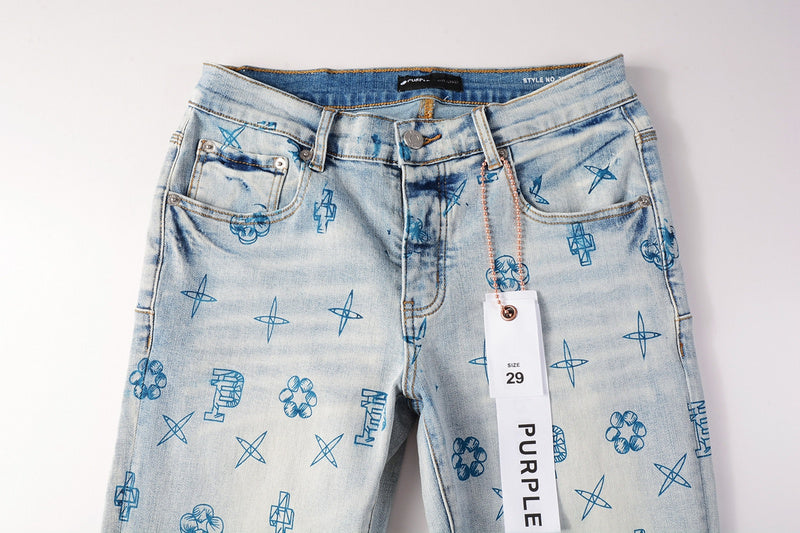 VELCEN Purple Brand Jeans #9063