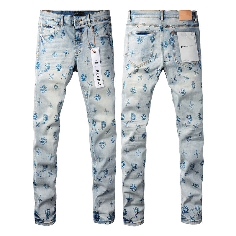 VELCEN Purple Brand Jeans #9063