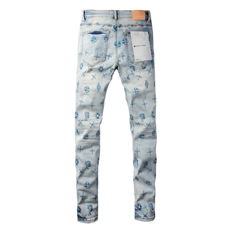 VELCEN Purple Brand Jeans #9063