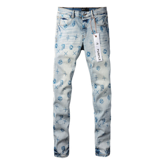 VELCEN Purple Brand Jeans #9063