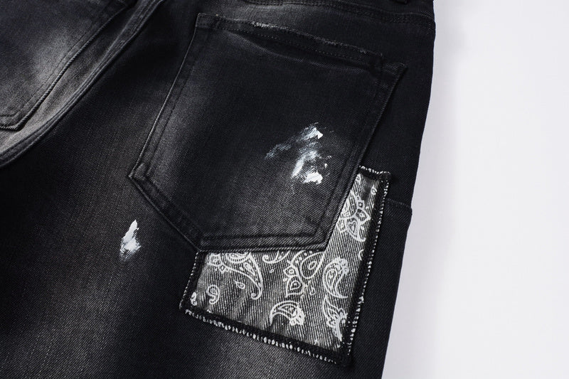 VELCEN Purple Brand Jeans #9099