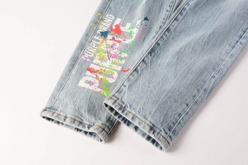 VELCEN Purple Brand Jeans #9101