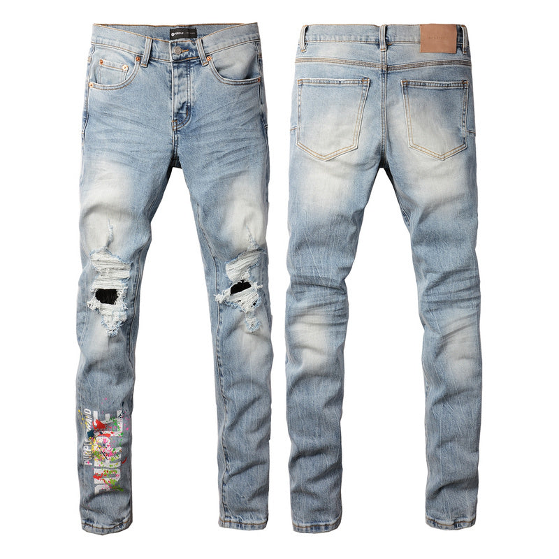 VELCEN Purple Brand Jeans #9101