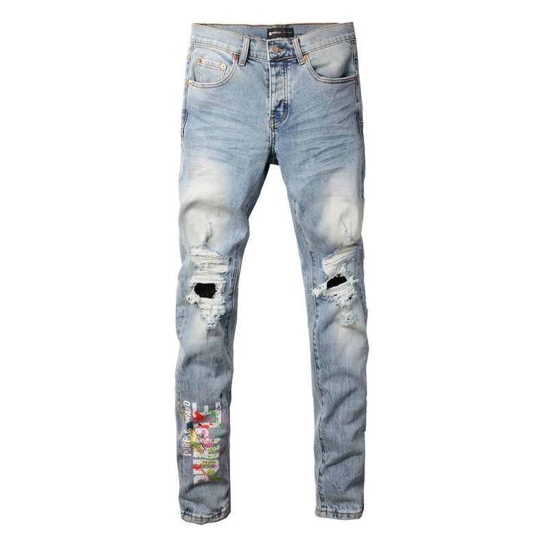 VELCEN Purple Brand Jeans #9101