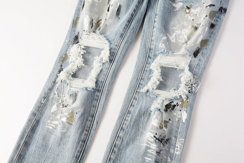 VELCEN Purple Brand Jeans #9100
