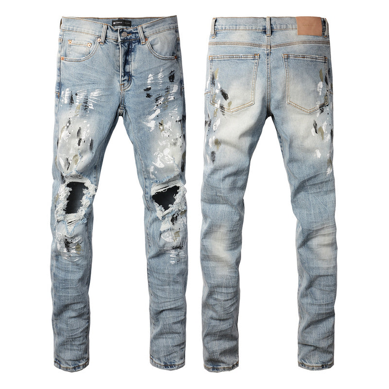 VELCEN Purple Brand Jeans #9100