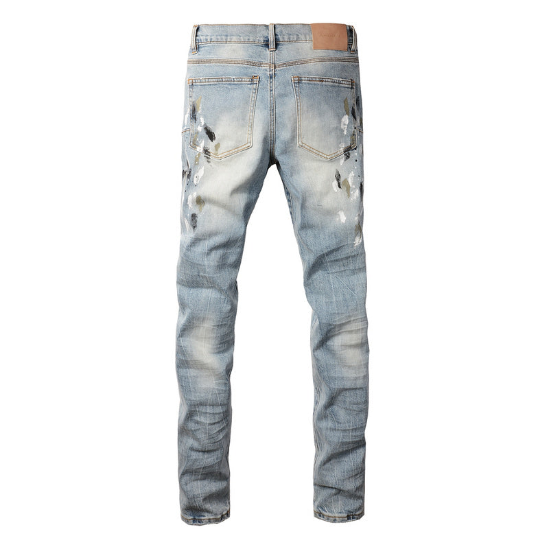 VELCEN Purple Brand Jeans #9100