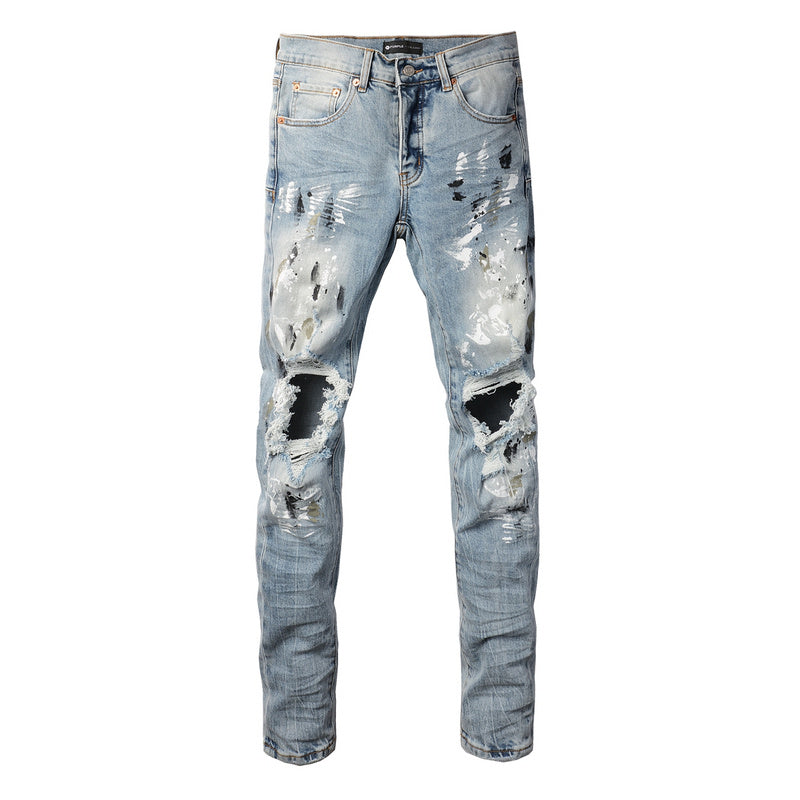 VELCEN Purple Brand Jeans #9100