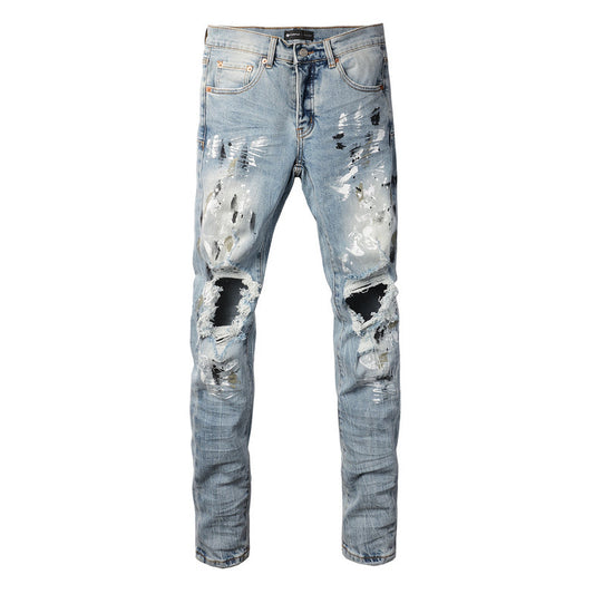 VELCEN Purple Brand Jeans #9100