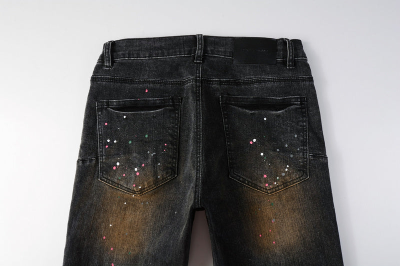 VELCEN Purple Brand Jean #9109