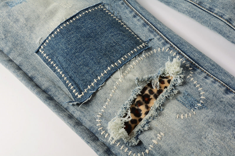 VELCEN Purple Brand Jeans #9095