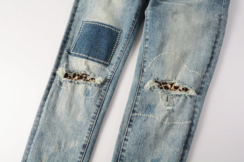 VELCEN Purple Brand Jeans #9095