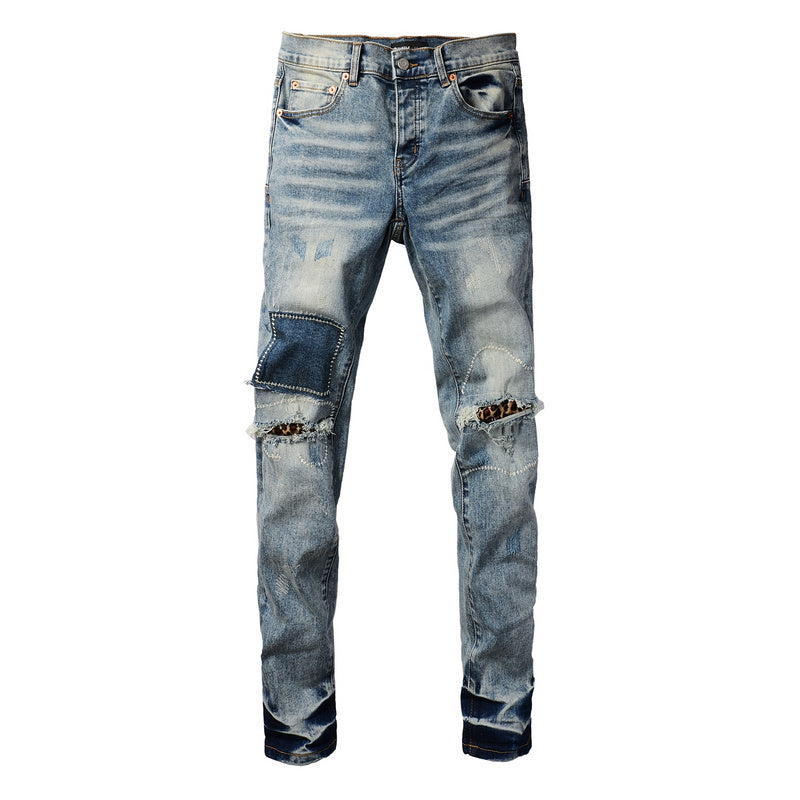 VELCEN Purple Brand Jeans #9095