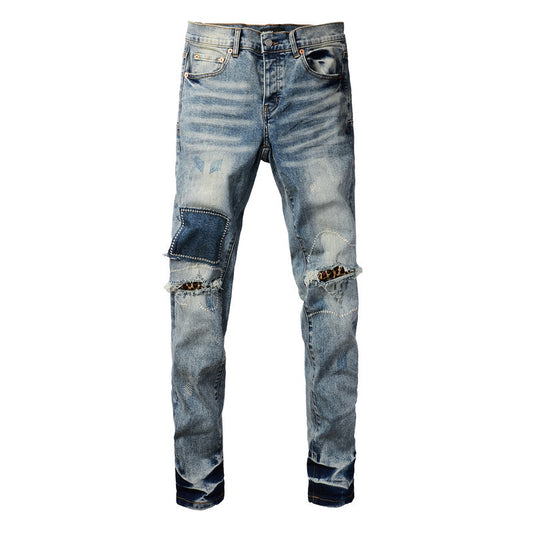 VELCEN Purple Brand Jeans #9095