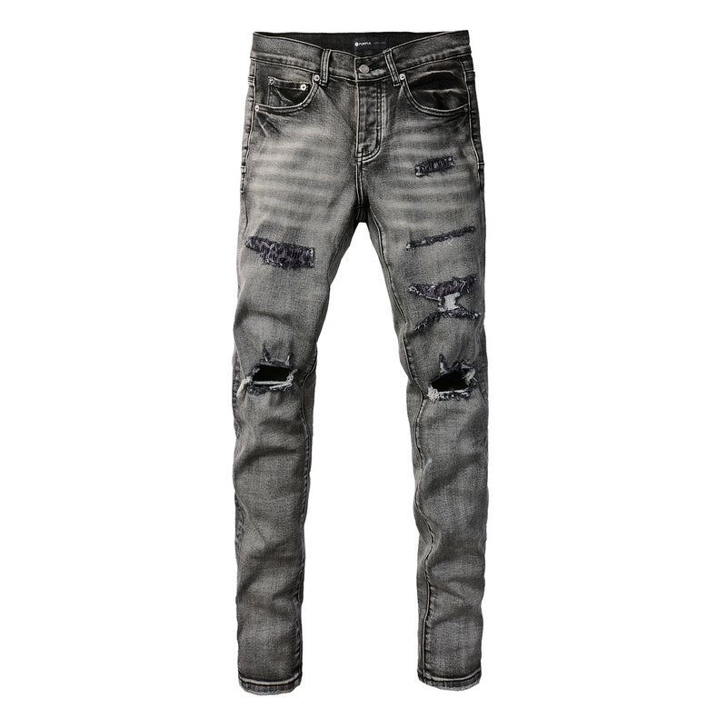 VELCEN Purple Brand Jeans #9068